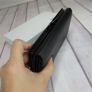 Женский кошелек  (длинный, черный) - фото 24652