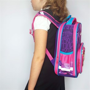 Школьный рюкзак для девочки Единорожка, Ранец школьный каркасный, Ранец ортопедический - фото 34279