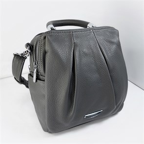 Сумка рюкзак  с двумя отделами серая / Женский рюкзак трансформер /Городской рюкзак - фото 58012