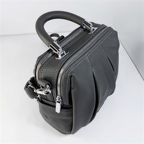 Сумка рюкзак  с двумя отделами серая / Женский рюкзак трансформер /Городской рюкзак - фото 58018