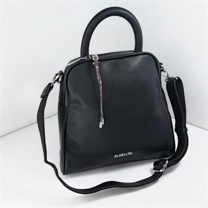 Сумка рюкзак  с двумя отделами Velina Fabbiano черная / Женский рюкзак трансформер /Городской рюкзак