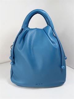 Сумка рюкзак  с круглыми ручками синяя / Женский рюкзак трансформер /Городской рюкзак - фото 61707