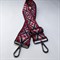 Ремень для сумки текстильный широкий 5 см, фурнитура темная /ремень на сумку красный - фото 33374