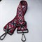 Ремень для сумки текстильный широкий 5 см, фурнитура темная /ремень на сумку красный - фото 33375