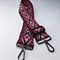 Ремень для сумки текстильный широкий 5 см, фурнитура темная /ремень на сумку красный - фото 33376