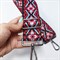 Ремень для сумки текстильный широкий 5 см, фурнитура серебро /ремень на сумку красный - фото 33390