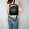 Сумка рюкзак Velina Fabbiano маленькая черная / Женский рюкзак трансформер /Городской рюкзак - фото 58101