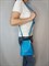 Сумка кошелек Safenta ( Velina Fabbiano) с двумя отделами синяя /Сумка с поцелуйчиком / Сумка кросс- боди маленькая - фото 59425