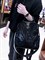 Сумка рюкзак со скрытыми пайетками черный / Женский рюкзак трансформер /Городской рюкзак - фото 62111