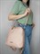 Сумка рюкзак с двумя отделами  пудровая / Женский рюкзак трансформер /Городской рюкзак /Сумка рюкзак женская - фото 62716