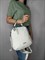 Сумка рюкзак с двумя отделами  белая / Женский рюкзак трансформер /Городской рюкзак /Сумка рюкзак женская - фото 62746